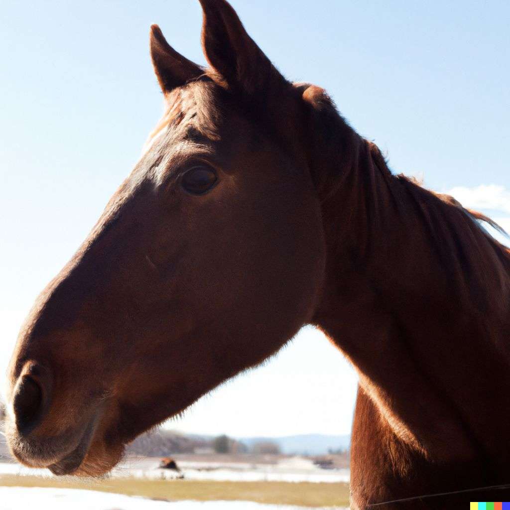 a horse, photograph taken by Terry Richardson